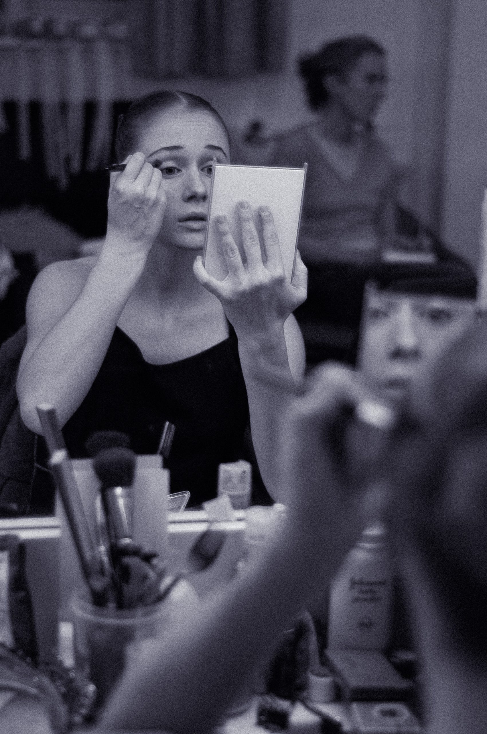 English National Ballet backstage reportage photography by Sophie Laslett – The Sleeping Beauty rehearsal for The Times.