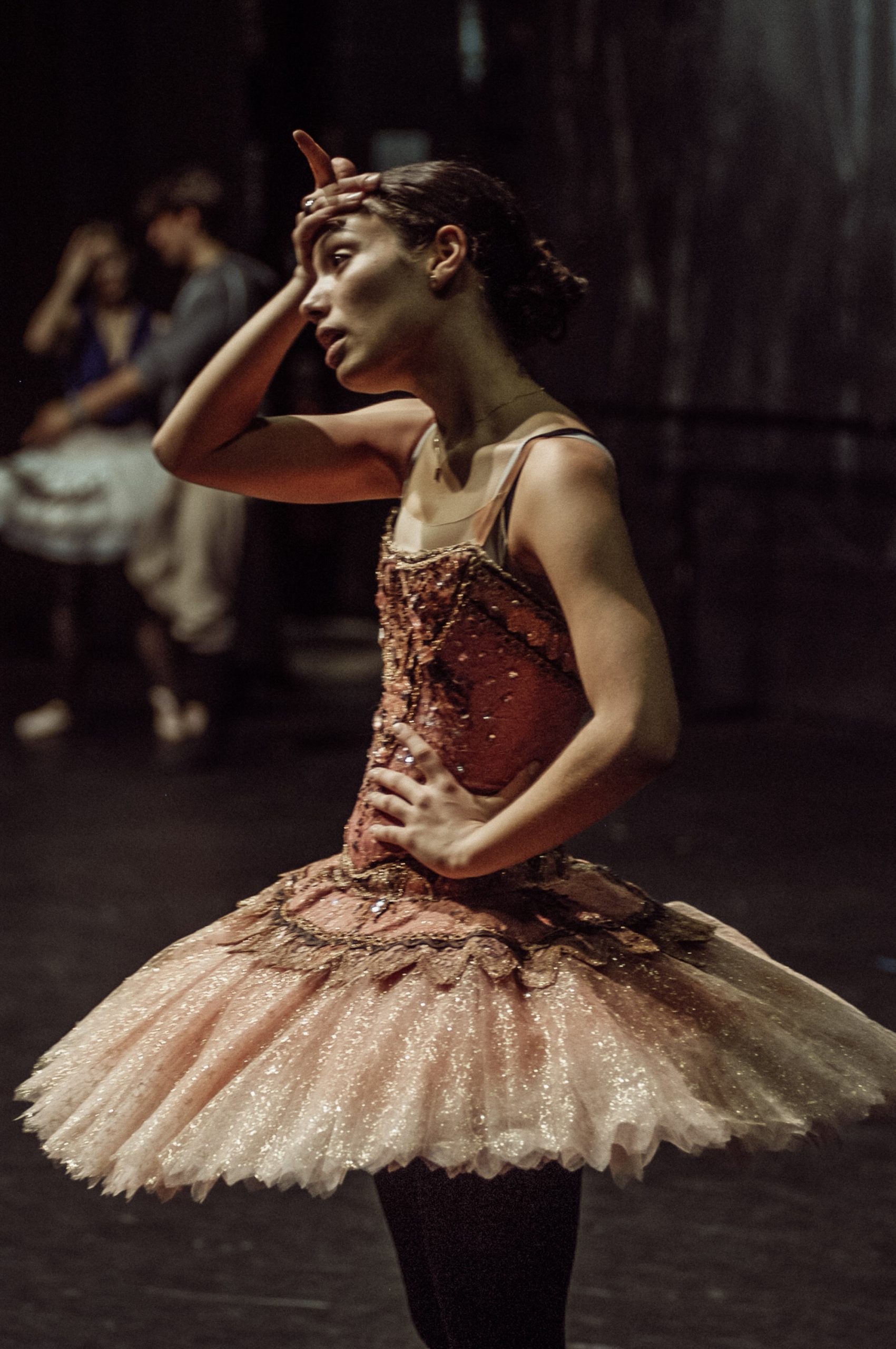 English National Ballet backstage reportage photography by Sophie Laslett – The Sleeping Beauty rehearsal for The Times.
