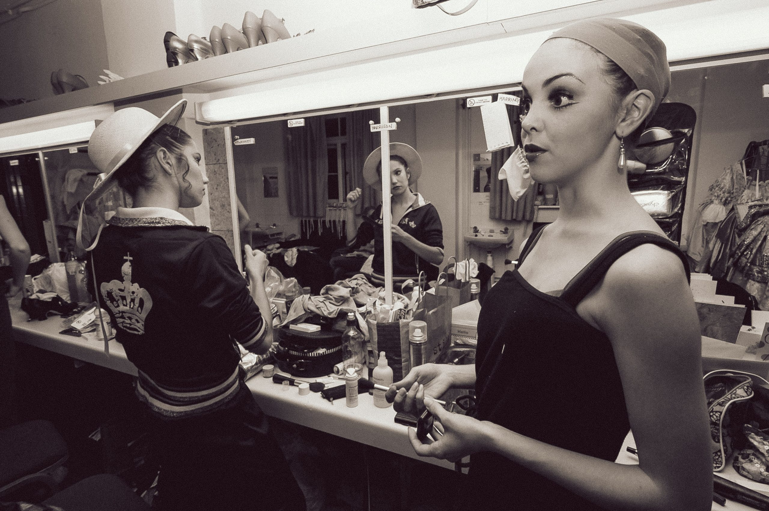 English National Ballet backstage reportage photography by Sophie Laslett – The Sleeping Beauty rehearsal for The Times.