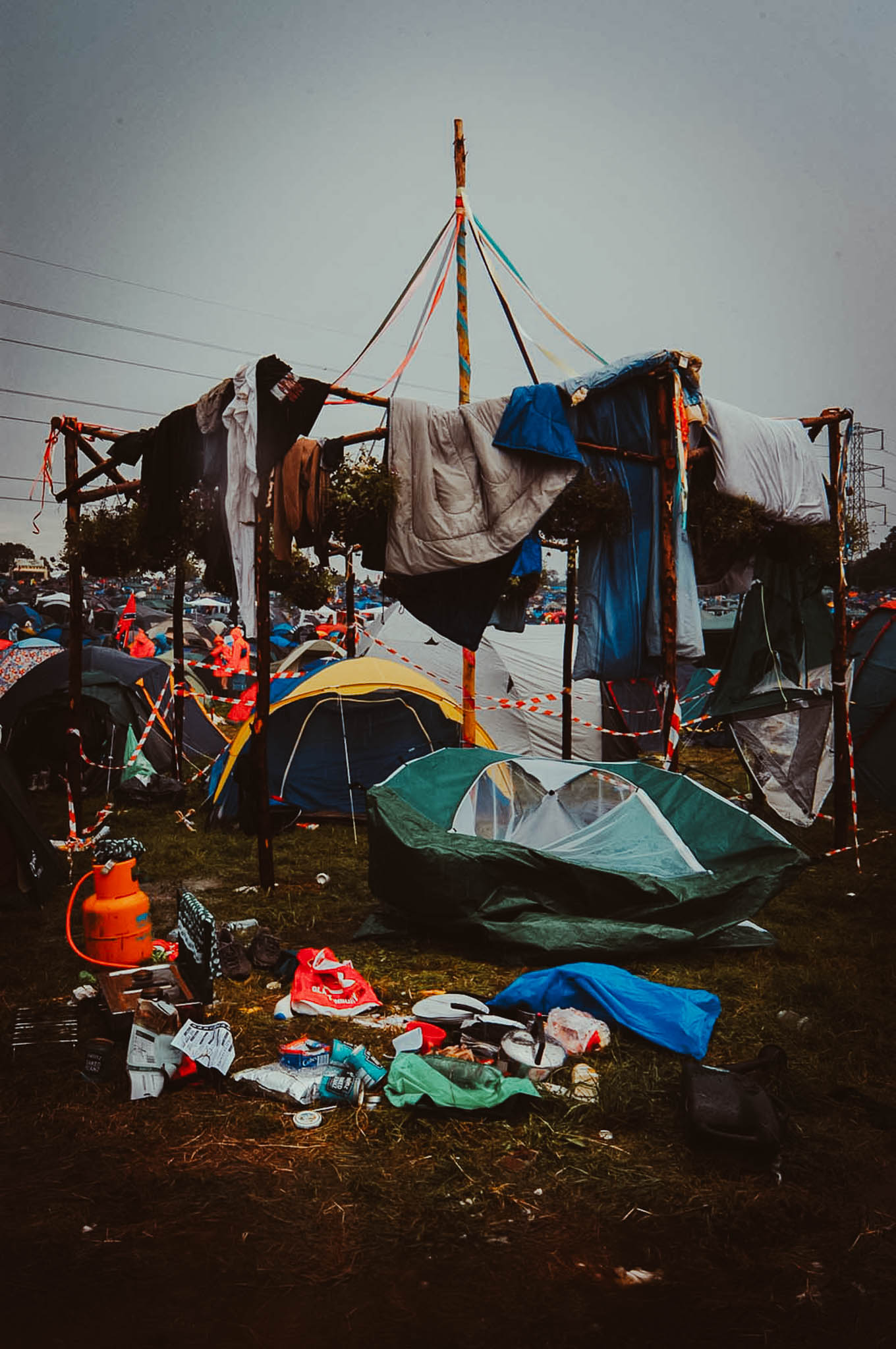 Thunderstorms and torrential rain flood Glastonbury Festival