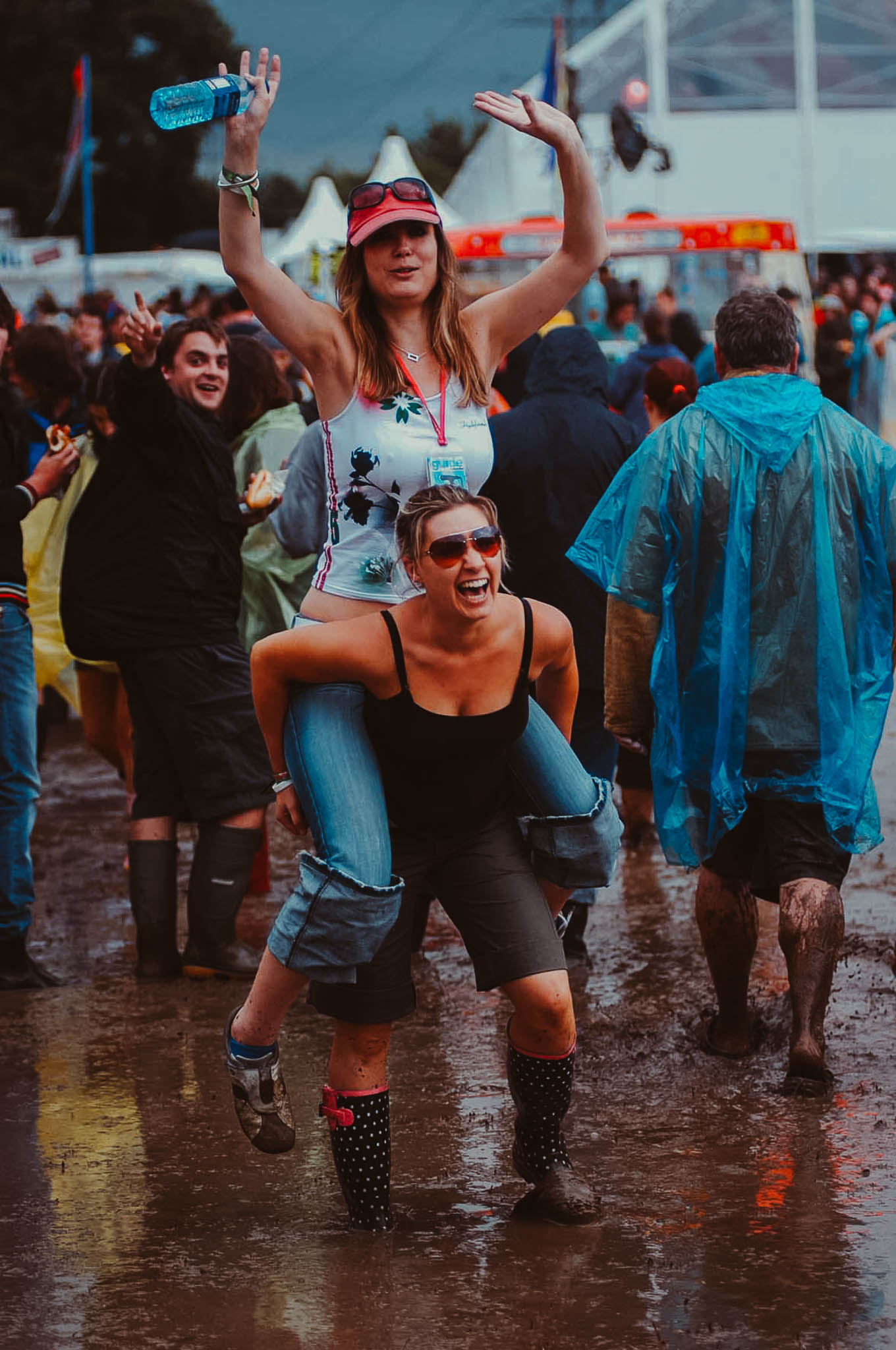 Thunderstorms and torrential rain flood Glastonbury Festival
