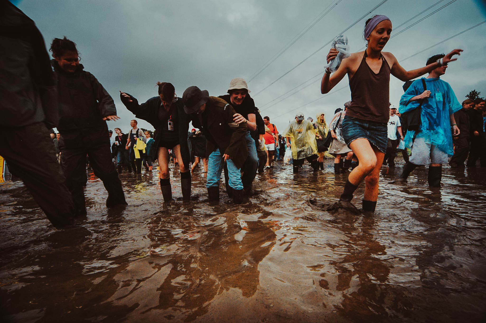 Thunderstorms and torrential rain flood Glastonbury Festival
