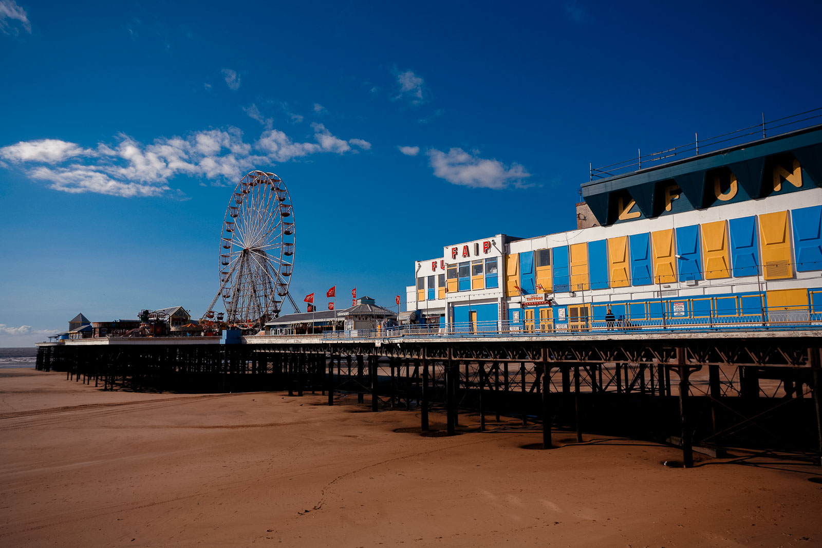 Britain's popular seaside resort Blackpool
