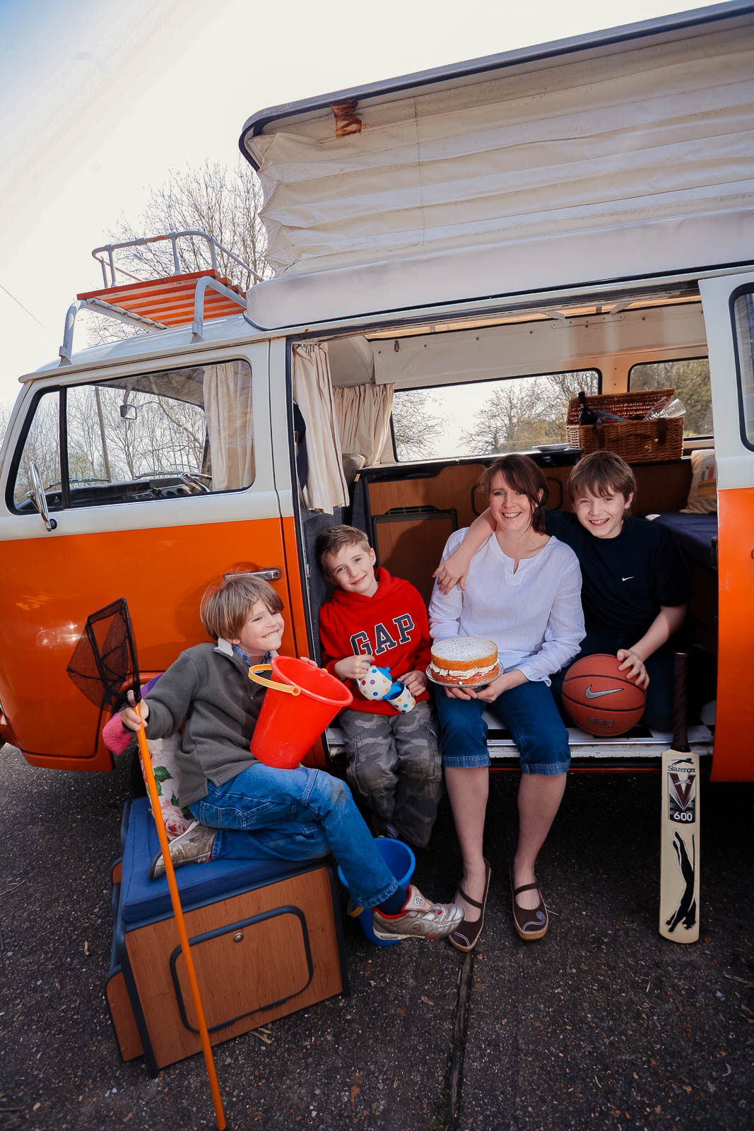 Isle of Wight Campers - Sarah Guy with Cameron (10yrs) Elliot (8yrs) and Finley (6yrs)