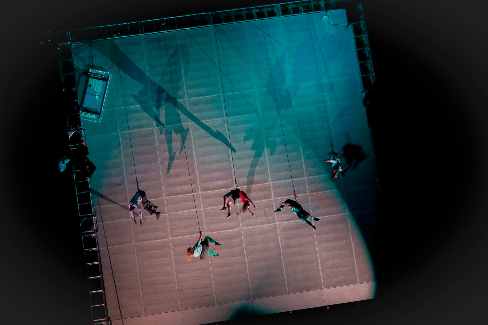 Wired Aerial Theatre performing at the Norfolk & Norwich Festival, professional event photography in Norwich by Sophie Laslett.