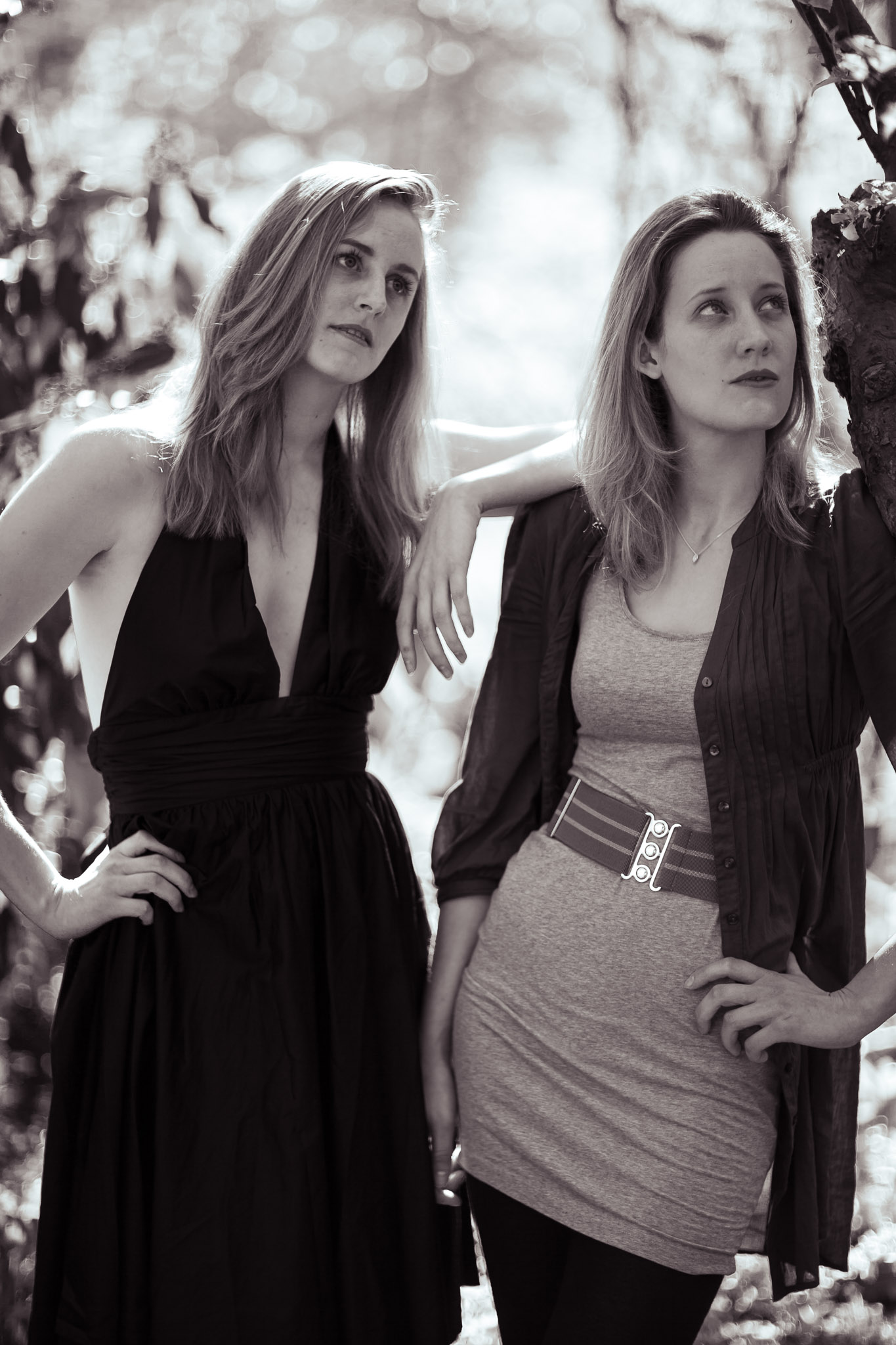 Natural light portraits of two sisters in Wymondham, Norfolk; a relaxed, fun commissioned outdoor session.